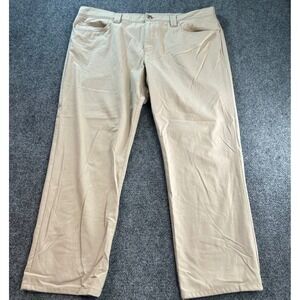 Alberto Pants Mens 38 Khaki Regular Fit Premium Five Pocket Chino Trousers